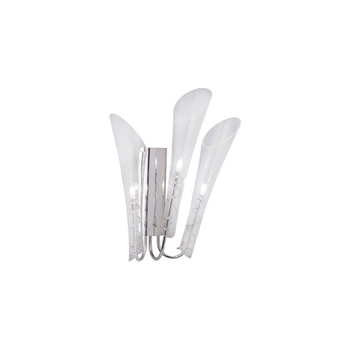 Nástenné svietidlo Eglo FORIO - 87154, 3×20W/G4, v 31 cm, chróm/číre sklo