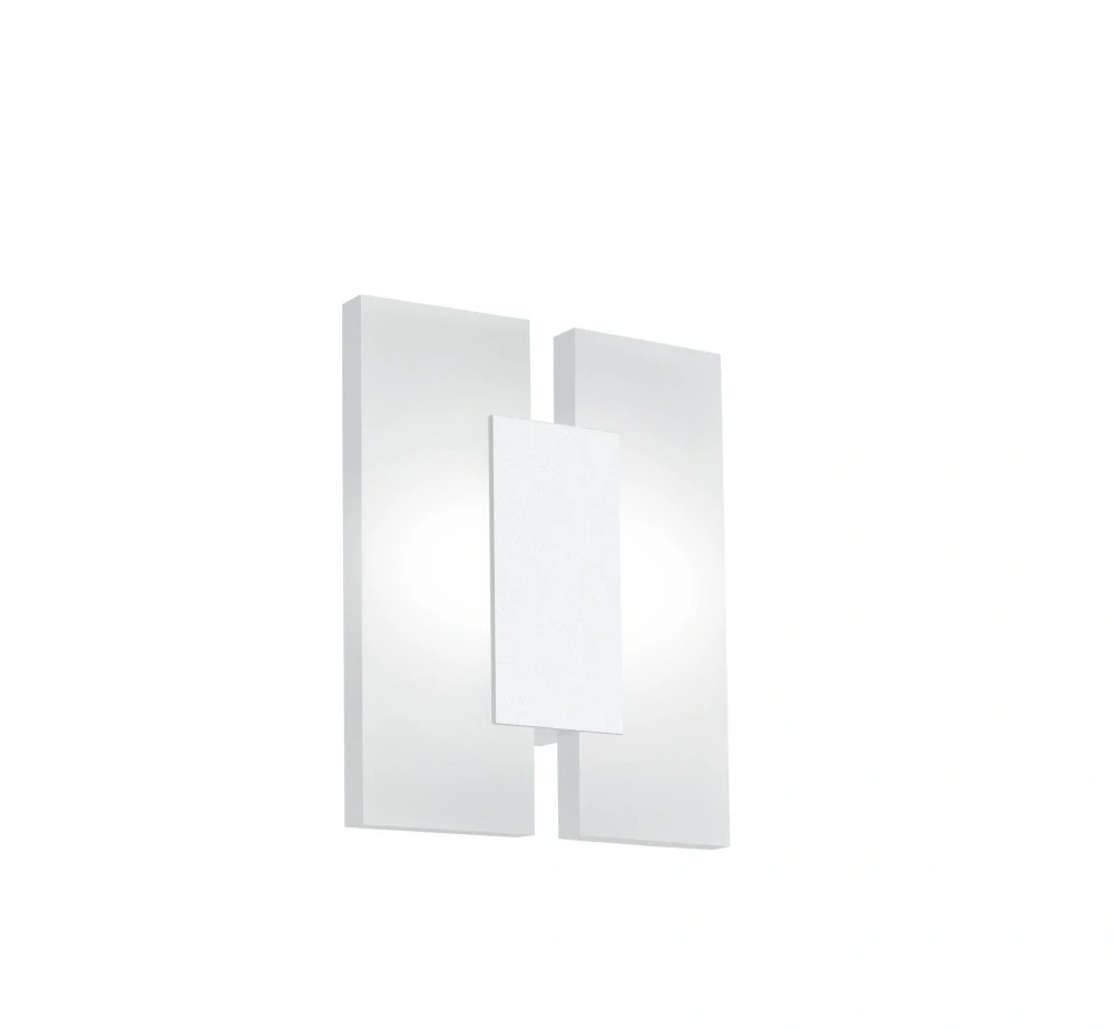 BE296042 nastenne svietidlo 2x5W/LED/WW/600lm, v20cm, hlinik/biela/matny akryl
