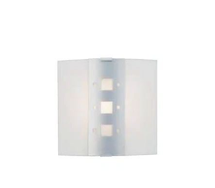 AB190235/11 nastenne svietidlo 1x40W/E14, s26x25cm, titan/dekoracne sklo matne
