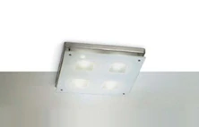 CF12466-66-178 stropne svietidlo 4x40W/G9, matny nikel/dekoracne sklo