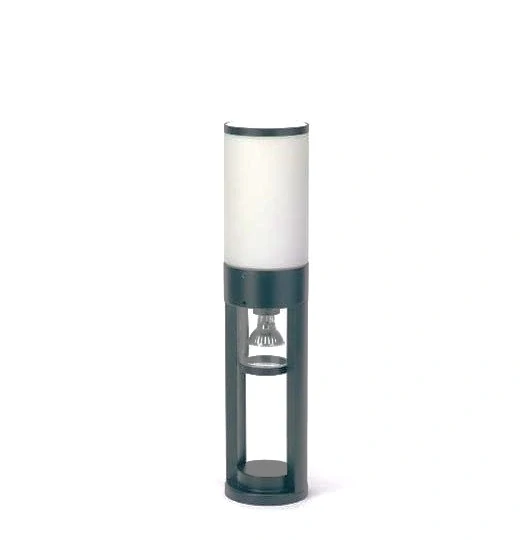AB1G48984/11 exterier. stlpikove svietidlo 1x60W/E27 +1x50W/GU10, IP23, titan/matne sklo