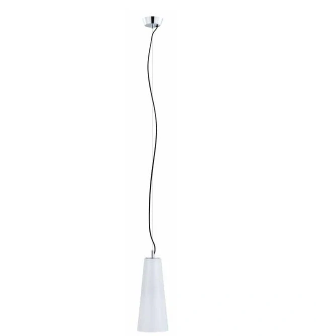 AB1S-65470M75 zavesne svietidlo 1x60W/E27, d13cm, matny nikel/opal.sklo
