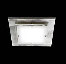 Stropné svietidlo Fischer SHINE - 13643, 3×40W/E14, 50×50 cm, hliník/matné sklo