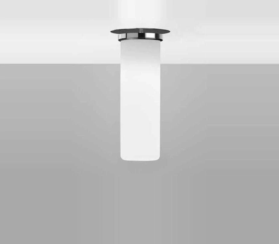 Podhľadové svietidlo AI LATI STICK 65 Incasso - LL9575, 1×60W/E27, IP44, v 22 cm, chróm/triplexové sklo