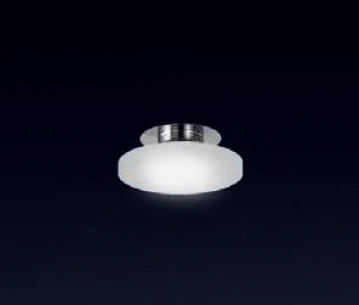 AD23837.WH.CW stropne svietidlo 1x6W/LED/5000K, d12cm, chrom/matny akryl