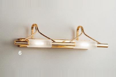 AK1049.62.3 nastenne svietidlo 2x100W/R7s, v13x50cm, zlatene 24 karat GOLD /matne sklo, stmievac
