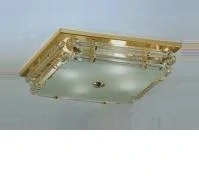 AK1689.11 stropne svietidlo, Windsor style 4x60W/E27, 39x39cm, zlatene /cire sklo
