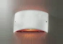 AK1A28.60/rot nastenne svietidlo 1x150W/R7s, v36x17cm, chrom/matne sklo/cervena
