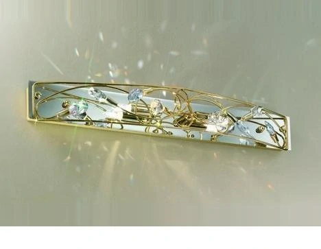 AK10106.62L.3.SsT nastenne svietidlo 2x25W/G9, s50cm, zlatene 24K/ cristall Swarovski-Strass ciry