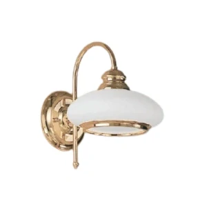AK1298.60 nastenne svietidlo, Windsor style 1x60W/E27, v33cm, zlatene 24 karat GOLD /opal.sklo
