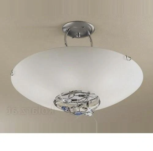 AK10107.56.5.SsT odsadene stropne svietidlo 6x60W/E14, d51cm, chrom/ cristall Swarovski-Strass ciry