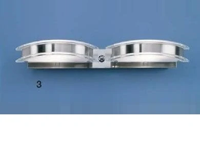 AK1163.62.6 nastenne svietidlo 2x40W/G9, s42cm, matny nikel/cire-matne sklo+stmievac