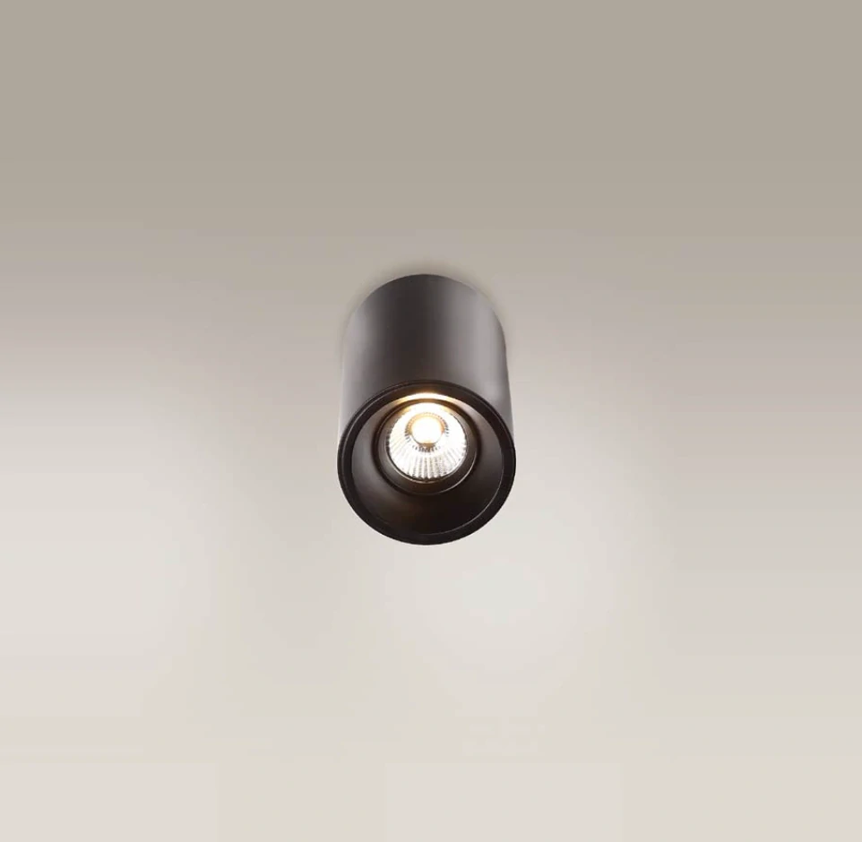 AM1C0052BK stropne svietidlo 6,2W/LED/3000K/600lm, v15/d8,5cm, cierny hlinik