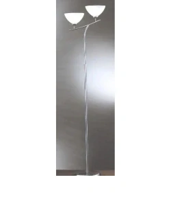 Stojanové svietidlo Kolarz DIAVOLO - 201.42, 2×60W/E14, v 173 cm, matný nikel/matné sklo