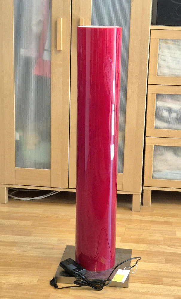 CF210785 stojanove sv. 5x40W/E14, v101cm, matny nikel/cerveno-cierna