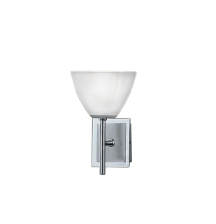 BE283944 nastenne svietidlo 1x40W/G9, v18cm, matny nikel/chrom/matne sklo