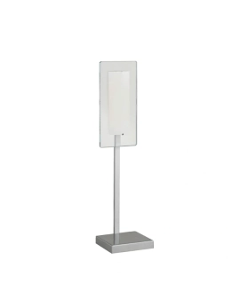 Stolné svietidlo Eglo ATLANTA - 85068, 1×150W/R7s, v 65 cm, matný nikel/číre-matné sklo