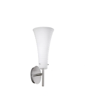 BE286685 nastenne svietidlo 1x100W/E27, v36cm, matny nikel/opal.sklo