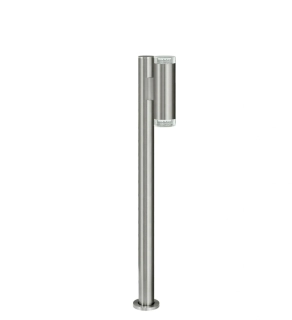 Stĺpikové svietidlo Eglo RIGA LED - 87114, 2×1,28W/GU10, IP44, v 81 cm, oceľ/akryl