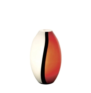 Stolné svietidlo Eglo EMPORI - 87755, 1×60W/E27, v 36 cm, ručná práca červeno-čierno-biele sklo