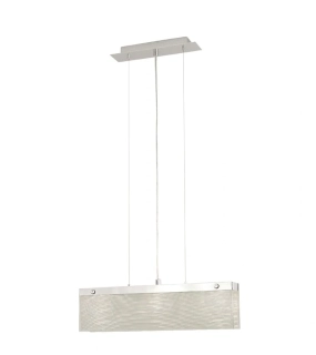 BE287611 zavesne svietidlo 3x40W/G9, s48cm, chrom/dekoracne sklo biele