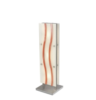 Stolné svietidlo Eglo YOLA 1 - 88016, 3×40W/G9, v 50 cm, nikel/matné sklo/ručná práca dekorácia oranžová