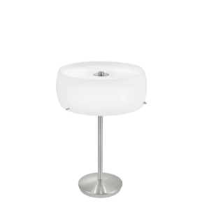 Stolné svietidlo Eglo CAMARO 1 - 88738, 1×32W/G10q, v 52 cm, matný nikel/opálové sklo