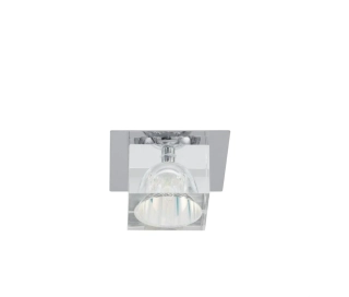 BE288879 podhladove svietidlo 1x20W/G4, 10x10cm, chrom/cire-matne sklo