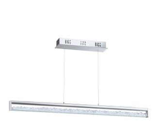 BE290929 zavesne svietidlo 36W/LED/WW/2700lm, s100cm, chrom/cire sklo/kristal