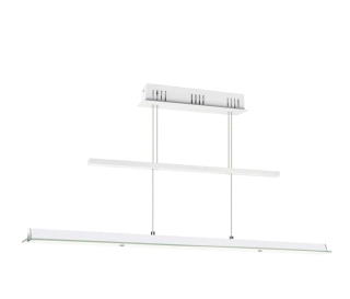 BE290913 zavesne svietidlo 6x6W/LED/WW/2570lm, s100cm, ocel/biela/cire-matne sklo