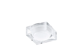 BE292681 podhladove svietidlo 1x3W/LED/WW/GU10, 76x76mm, chrom/ciry/matny akryl