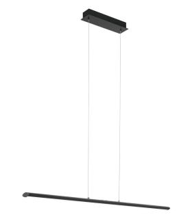 BE293896 DIM zavesne svietidlo 30W/LED/WW/3200lm, s110cm, hlinik/cierna/matny akryl, dotyk vypinac na svietidle