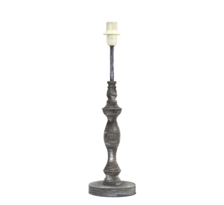 Konštrukcia svietidla Eglo VINTAGE - 49304, 1×40W/E14, v 42 cm, drevo/patina sivá