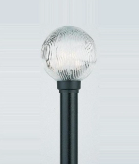 AB141285/06 exterier.stlpikove svietidlo 1x100W/E27, IP23, v85cm, cierna/cire sklo