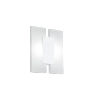 BE296042 nastenne svietidlo 2x5W/LED/WW/600lm, v20cm, hlinik/biela/matny akryl 