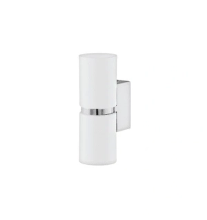 BE295368 nastenne svietidlo 2x3,3W/LED/WW/480lm/GU10, v17cm, ocel/biela/chrom  