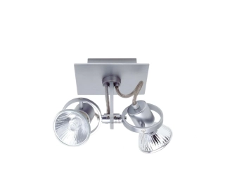 AB1G29912/14 stropne svietidlo 2x75W/ES63/GU10, 12x12cm, matny nikel
