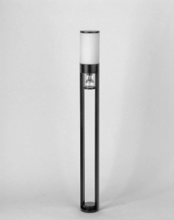 Stĺpikové svietidlo Brilliant BERGAMO - G48985/11, 1×60W/E27+1×50W/GU10, IP23, titán/matné sklo