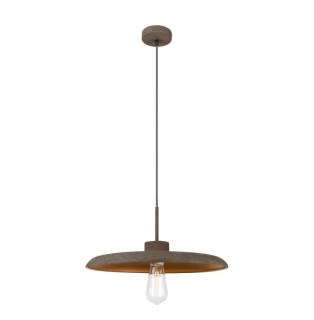 Závesné svietidlo Globo DARENU - 15305H, 1×60W/E27, d 40 cm, kov/dekoračná hrdza, Vintage dizajn