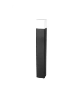 Stĺpikové svietidlo Mareco Luce LUX EST 85 - 1058.101S, 1×21W/E27, IP55, v 68 cm, hliník/antracit/matný akryl