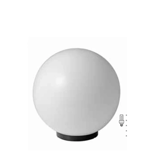 Tienidlo Mareco Luce SFERA - 1080.701B, Globe PMMA, d 50 cm, biele lesklé s podstavcom+zavit. hrdlom
