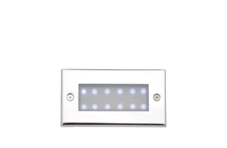 Bodové svietidlo Brilliant MAXIM - G01762/82, 12 xLED/biele svetlo, IP44, s13.5×7.5 cm, oceľ, sada 2 kusov