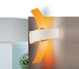 CF12558-22-170 nastenne svietidlo 1x200W/R7s, v40x40cm, nikel/matne sklo/oranzova