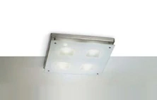 CF12466-66-178 stropne svietidlo 4x40W/G9, matny nikel/dekoracne sklo