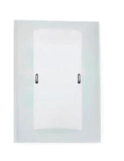 Nástenné svietidlo Fabas Luce SMART - 2651-21-104, 1×60W/E27, v27×19 cm, chróm/matné sklo