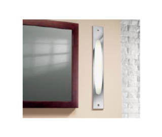 Nástenné svietidlo Lumiance LIDO SEMI - 2425976, zapustené, 2×9W/G23, 60 cm, VVG, IP44, chróm/matné sklo