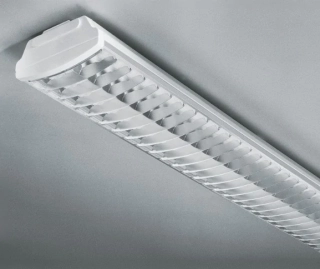 Žiarivkové svietidlo Sylvania SYLMASTER T5 PA Louvre - 0055722, 2×28W/G5, 125 cm, biela/matná mriežka