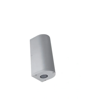 Nástenné svietidlo Sylvania ONWALL 5 - 0049089, 2×3W/LED/3500K, IP55, v153×85 mm, hliník/strieb
