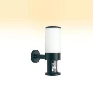 Nástenné svietidlo Brilliant BERGAMO - G48981/06, 1×60W/E27+1×50W/GU10, IP23, čierna/matné sklo