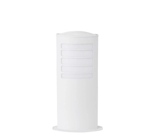 AB147684/05 exterier.stlpikove svietidlo 1x20W/E27, IP44, v40cm, biela kov/matny akryl